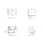 Flaminia Link bidet stojący biały LK217