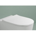 Flaminia Link Deska sedesowa wolnoopadająca biała zawiasy chrom LKCW07