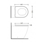 Flaminia Link Deska sedesowa wolnoopadająca biała zawiasy chrom LKCW07