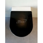   Flaminia Link Miska WC stojąca 560x360 mm Biała z deską zwykłą Czarną LK117 5051CW02NER Tylko 1 komplet w takiej cenie! WYPRZEDAŻ EKSPOZYCJI!!