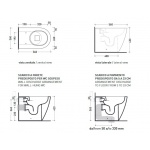 Flaminia Link Plus Wc stojący bez kołnierza biały LK117RG