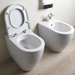 Flaminia Link Wc stojący bez kołnierza biały LK117G