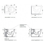 Flaminia Link Wc stojący bez kołnierza biały LK117G