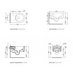   Flaminia Link Wc wiszący bez kołnierza biały 56 cm 5051/WCG W MAGAZYNIE!!