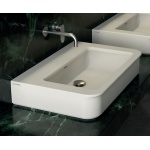 Flaminia Madre Umywalka stawiana na blat/ścienna 75x50 cm biały mat MA75LLAT