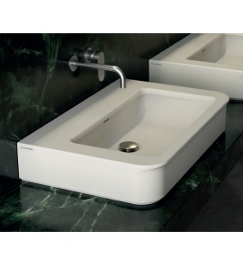 Flaminia Madre Umywalka stawiana na blat/ścienna 95x50 cm biały mat MA95LLAT