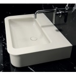 Flaminia Madre Umywalka stawiana na blat/ścienna 95x50 cm biały mat MA95LLAT