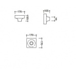 Flaminia Make-Up Lampa ceramiczna ścienna MKL17