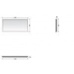 Flaminia Make-Up Lustro 100x50 cm MKS501