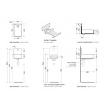 Flaminia Miniwash Umywalka Ścienna 40x25x32cm biała MWL25