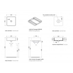 Flaminia Miniwash Umywalka Ścienna/Stawiana na Blat 40x40x13 biała MWL40 W MAGAZYNIE!!