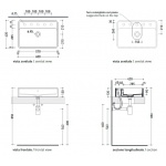 Flaminia Miniwash Umywalka stawiana na blat 60 cm biała MW60PR