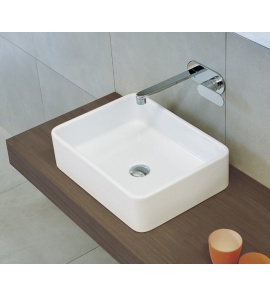 Flaminia Miniwash Umywalka Stawiana na Blat lub Ścienna 48x36x13 biała MWL48