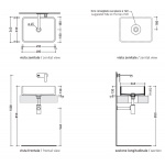 Flaminia Miniwash Umywalka Stawiana na Blat lub Ścienna 48x36x13 biała MWL48
