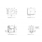 Flaminia Mono Bidet Stojący Biały MN217