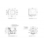 Flaminia Mono WC Stojący biały MN117