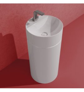 Flaminia MonoTwin Slim Umywalka jednootworowa wolnostojąca biała MTR42C