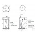 Flaminia MonoTwin Slim Umywalka jednootworowa wolnostojąca biała MTR42C