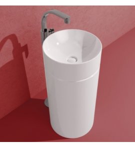 Flaminia MonoTwin Slim Umywalka wolnostojąca biała MTC42C