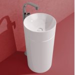 Flaminia MonoTwin Slim Umywalka wolnostojąca biała MTC42C