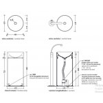 Flaminia MonoTwin Slim Umywalka wolnostojąca biała MTC42C