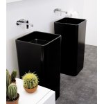 Flaminia Monowash Umywalka przyścienna 40x40cm Nero MW40PNER