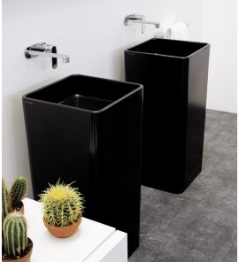 Flaminia Monowash Umywalka wolnostojąca 40x40 cm Nero MW40CNER