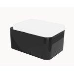 Flaminia Nile Miska WC wisząca bez deski sedesowej, bez kołnierza black NL118GNE