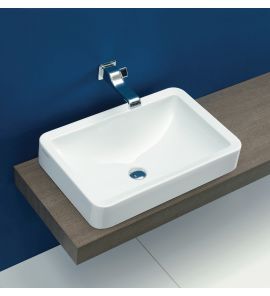 Flaminia Nile Umywalka wpuszczana w blat 62x40 cm biała NL62INC