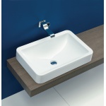 Flaminia Nile Umywalka wpuszczana w blat 62x40 cm biała NL62INC