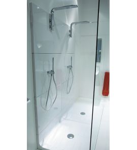 Flaminia Noke Bateria Natryskowa Ścienna Wraz z Deszczownicą Chrom NK3260