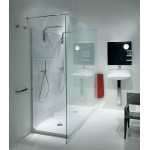 Flaminia Noke Bateria Natryskowa Ścienna Wraz z Deszczownicą Chrom NK3260