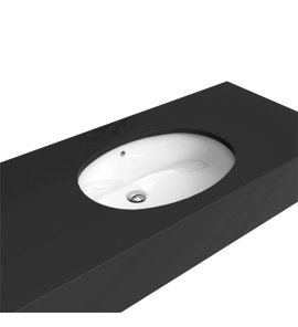   Flaminia Normale Umywalka Podblatowa 51x42 cm Biała 33