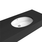   Flaminia Normale Umywalka Podblatowa 51x42 cm Biała 33