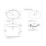 Flaminia Nuda Umywalka ścienna/stawiana na blat 85cm biała 5080