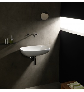 Flaminia Nuda Umywalka ścienna owalna 76x44,5 cm Biały ND75L 