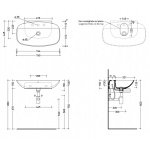 Flaminia Nuda Umywalka ścienna owalna 76x44,5 cm Biały ND75PR