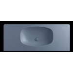 Flaminia Nuda Umywalka ścienna z półkami po bokach 120x48,5 cm Nuvola ND120LNUV