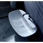 Flaminia Nuda Umywalka ścienna owalna 76x44,5x15 cm biały ND75PR