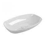 Flaminia Nuda Umywalka ścienna owalna 61x39,5 cm Biała ND60L