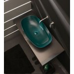 Flaminia Nuda Umywalka stawiana na blat 75x43 cm Petrolio ND75APET