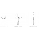 Flaminia One Bateria Natryskowa Ścienna Chrom 112081