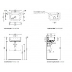 Flaminia Pass Umywalka Ścienna 45cm biała PS31LM