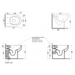 Flaminia Quick Miska WC Stojąca bez kołnierza Biały QK117G