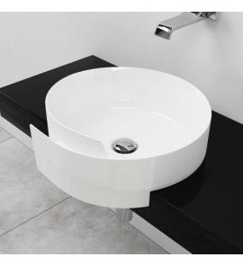 Flaminia Roll Umywalka półwpuszczana w blat 44cm biała RL44S