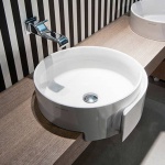 Flaminia Roll Umywalka półwpuszczana w blat 44cm biała RL44S