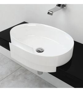 Flaminia Roll Umywalka półwpuszczana w blat 56cm biała RL56S