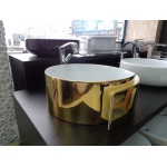 Flaminia Roll Umywalka stawiana na blat 44cm biała/złota RL44LOR