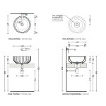 Flaminia Settecento Umywalka Ø44 biały SE44A