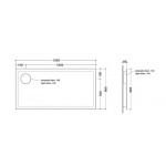      Flaminia Simple Lustro 120x60 cm NDS120S Tylko 1 sztuka w takiej cenie!